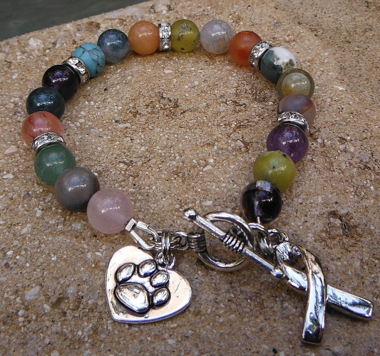 Paws for a Cause Gemstone Bracelet